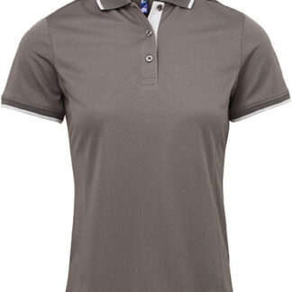 Funktionspiké Dam, mörkgrå m. stripe